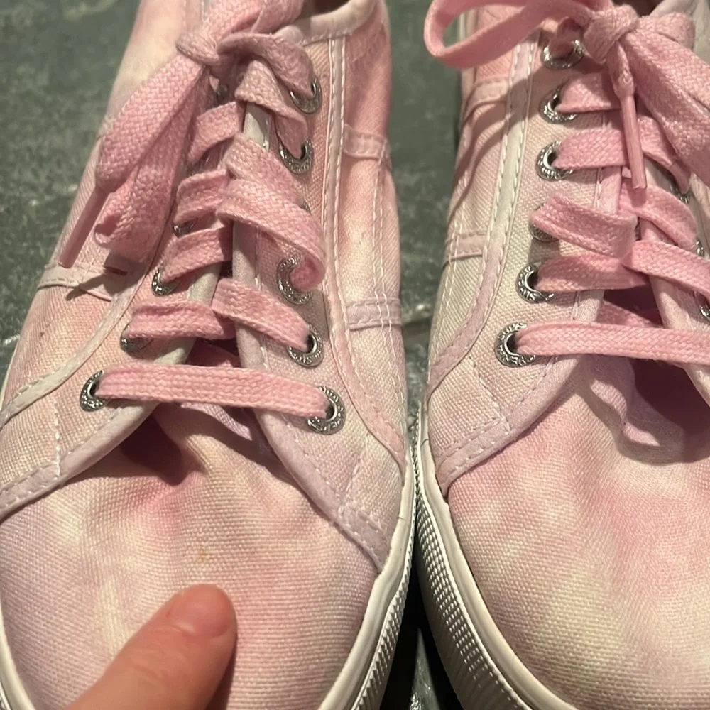 Superga New Pink Tie Dye Platform Canvas Sneakers Women’s Size 8.5 - Picture 8 of 9